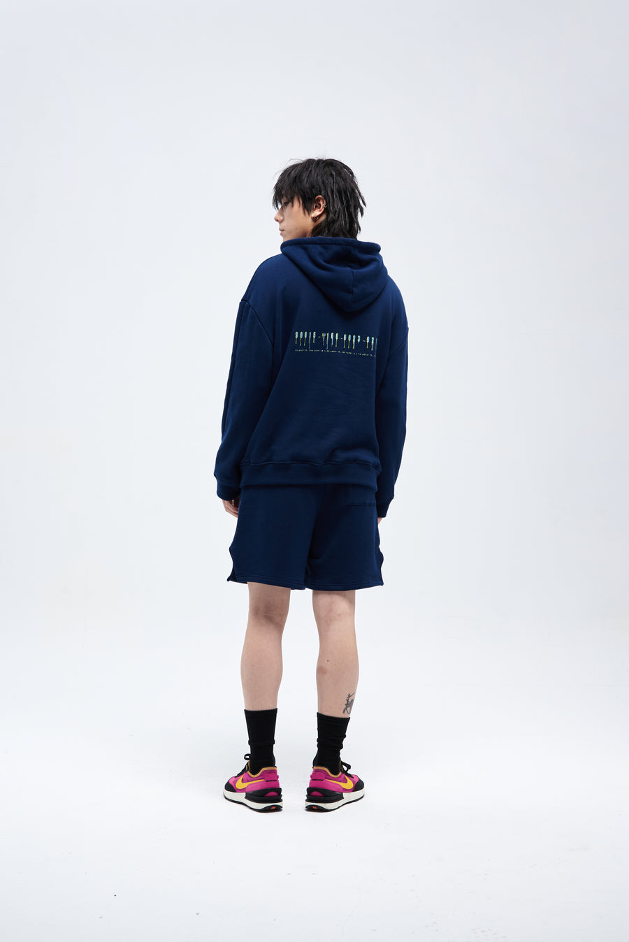 THE KILLER sweatshorts  - Midnight Blue freeshipping - YUKA-official