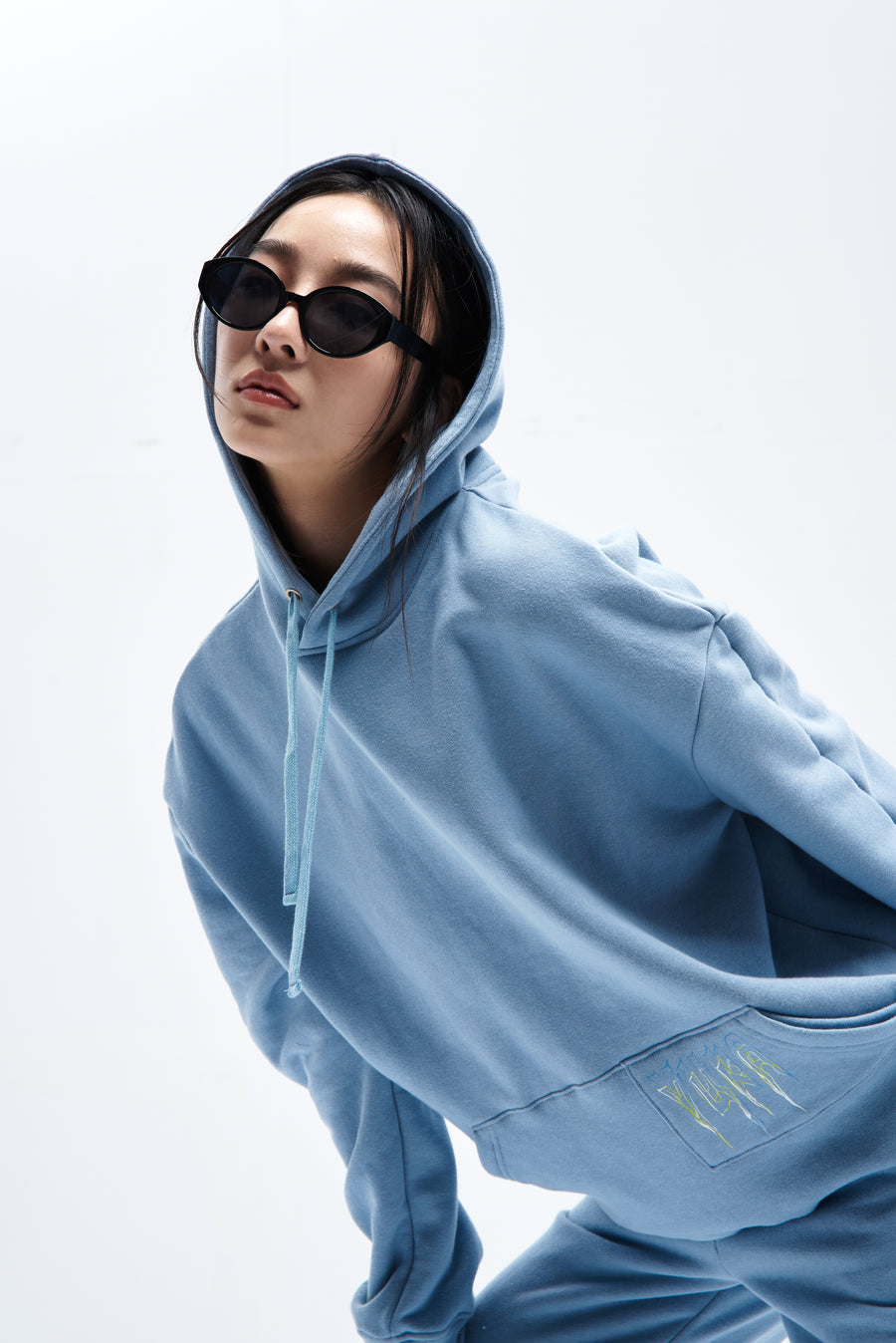 THE KILLER hoodie - Cerulean freeshipping - YUKA-official