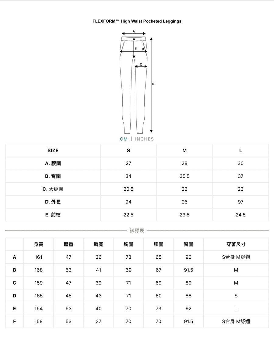 FLEXFORM™ 包覆高腰口袋緊身褲 - Heron